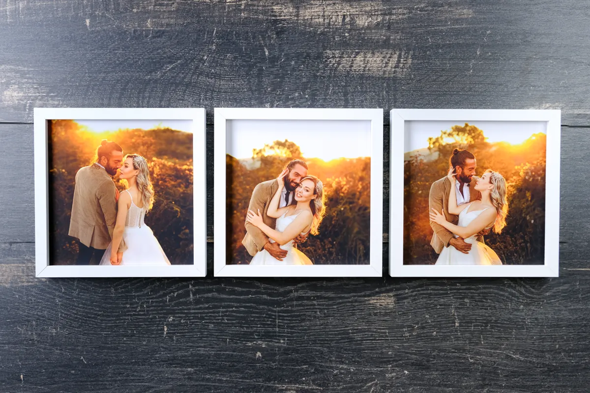 25x25 Lüx Çerçeve (3 Adet) (Beyaz)